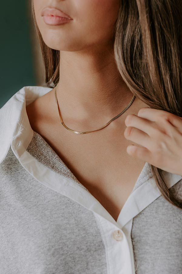 Casual Couture Snake Chain Necklace
