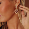 Timeless Society Drop Earrings in Brown Image - 1