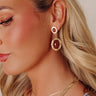 Timeless Society Drop Earrings in Brown Image - 1