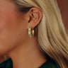 Garden Party Ready Cubic Zirconia Hoop Earrings Image - 1