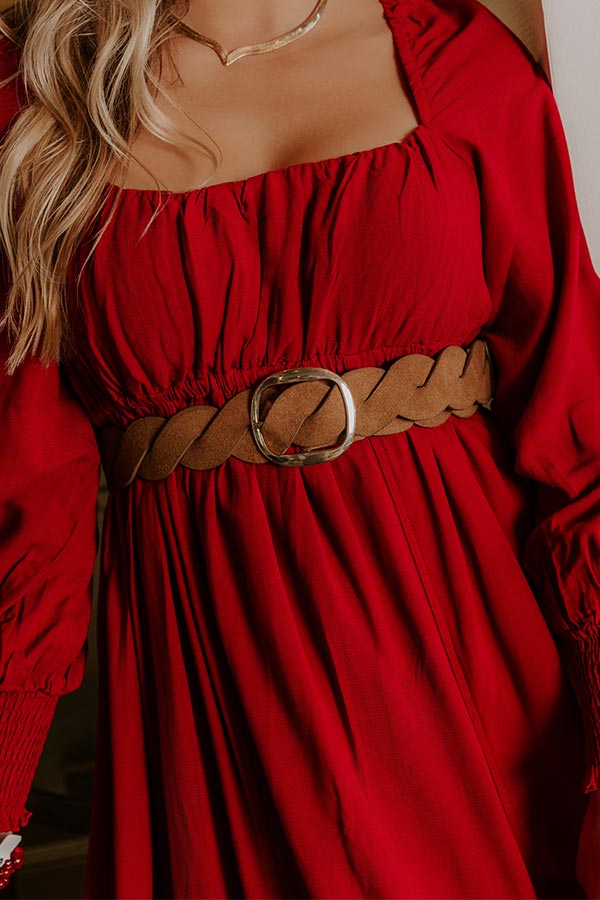 Boho Lifestyle Faux Suede Belt
