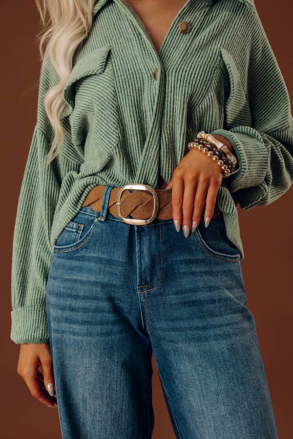 Boho Lifestyle Faux Suede Belt