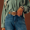 Boho Lifestyle Faux Suede Belt Image - 1