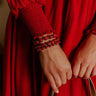Cider Sippin' Stretch Bracelet Set in Wine Image - 1