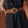 City Chic Faux Suede Belt in Brown Image - 1