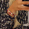 Chic Please Stretch Bracelet in Wine Image - 1
