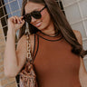 First Class Charm Polarized Aviator Sunnies in Gloss Black Image - 1
