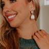 Shimmering Twilight Drop Earrings in Green Abalone Shell Image - 1