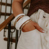 Penthouse Charm Bangle Bracelet Set in Ivory Image - 1