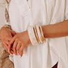 Penthouse Charm Bangle Bracelet Set in Ivory Image - 1