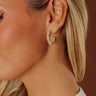 Soho Stroll 2-Tone Hoop Earrings Image - 1