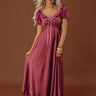 Sweet Romance Satin Midi Dress Image - 1