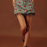 Garden Party Thrills Floral Satin Mini Skirt Image - 1