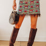 Garden Party Thrills Floral Satin Mini Skirt Image - 1