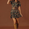 Central Park Views Tiered Floral Mini Dress Image - 1