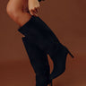 The Adriana Faux Suede Boot in Black Image - 1