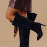The Adriana Faux Suede Boot in Black Image - 1