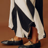 The Amelia Faux Leather Flats in Black Image - 1