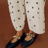 The Amelia Faux Leather Flats in Black Image - 1
