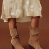 The Letty Faux Suede Slouch Boot in Iced Latte Image - 1