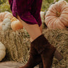 The Lynette Faux Suede Bow Bootie Image - 1