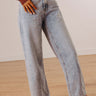 The Selma High Waist Tummy Control Barrel Leg Jean in Light Wash Image - 1