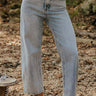 The Selma High Waist Tummy Control Barrel Leg Jean in Light Wash Image - 1