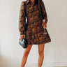 Sweet Moments Floral Jacquard Mini Dress Image - 1