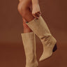 City Slicker Faux Suede Boot in Iced Latte Image - 1