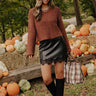 Chic Night Out High Waist Faux Leather Mini Skirt Image - 1
