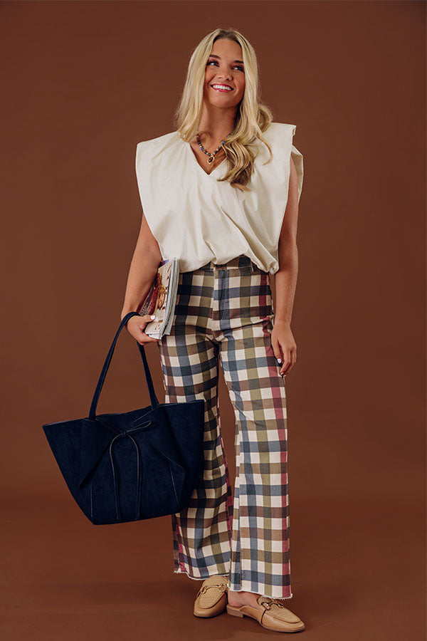 Brunch Date Chic Bubble Hem Top in Light Stone Image - 1