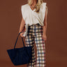 Brunch Date Chic Bubble Hem Top in Light Stone Image - 1