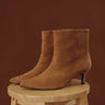 Gold Digger Faux Suede Ankle Boot in Camel Image - 1