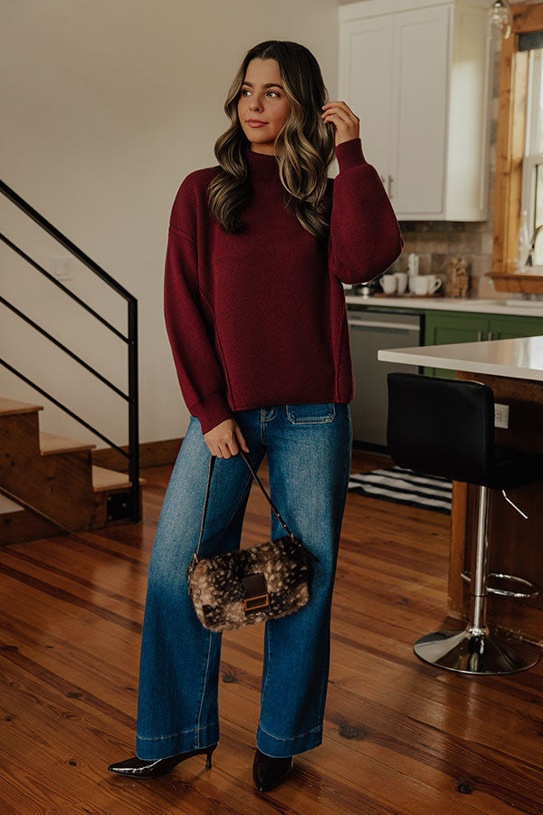 HIDDEN JEANS Ivy High Waist Wide Leg Jean in Dark Wash