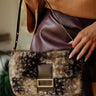 Beverly Faux Fur Crossbody in Fawn Brown Image - 1