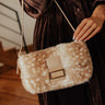 Beverly Faux Fur Crossbody in Fawn Iced Latte Image - 1