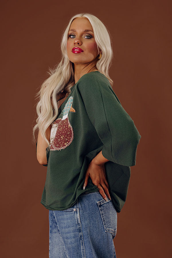 Mallard Mode Patchwork Dolman Tee Image - 2