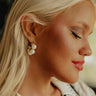 Happy Days Pearl Hoop Earrings Image - 1