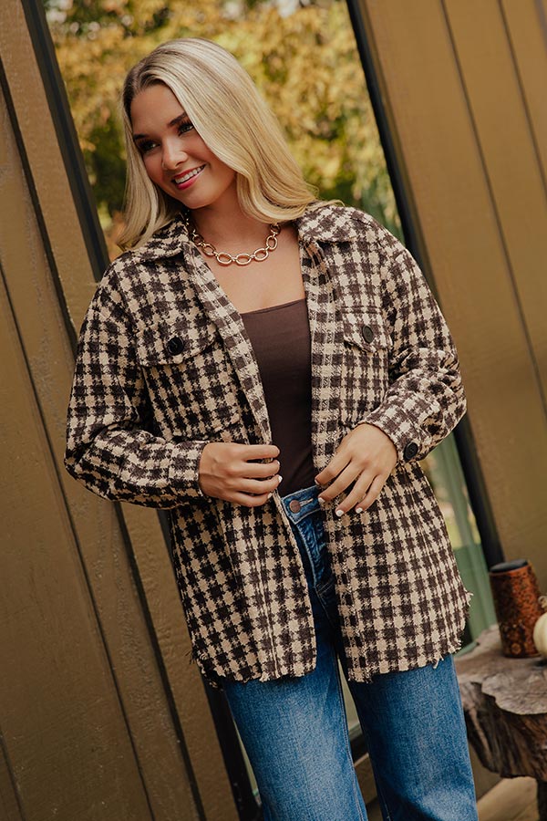 Caffeine Crush Checkered Jacket Image - 1
