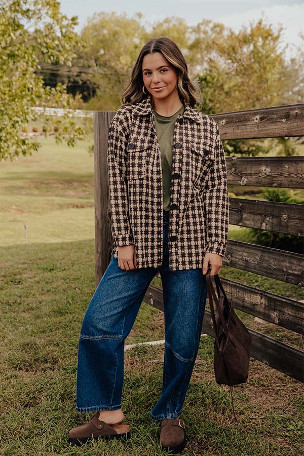 Caffeine Crush Checkered Jacket Image - 2