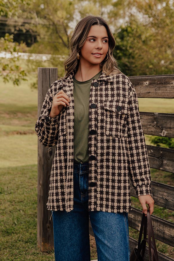 Caffeine Crush Checkered Jacket Image - 1