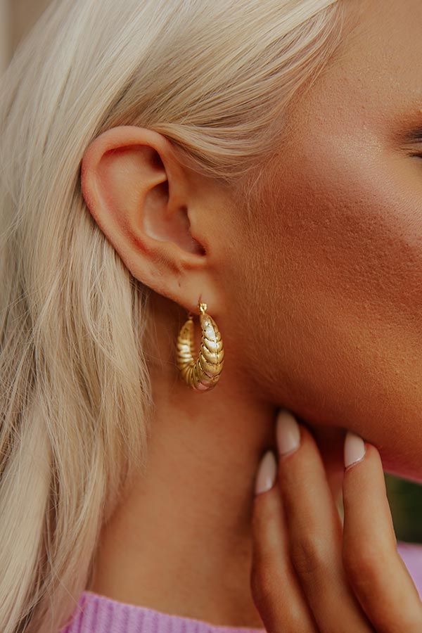 Paris Chic Hoop Earrings