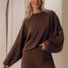 Sunday Reset Scuba Crop Top in Chocolate Image - 1