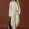 Sunday Reset Midrise Scuba Barrel Leg Pants in Light Grey Image - 1