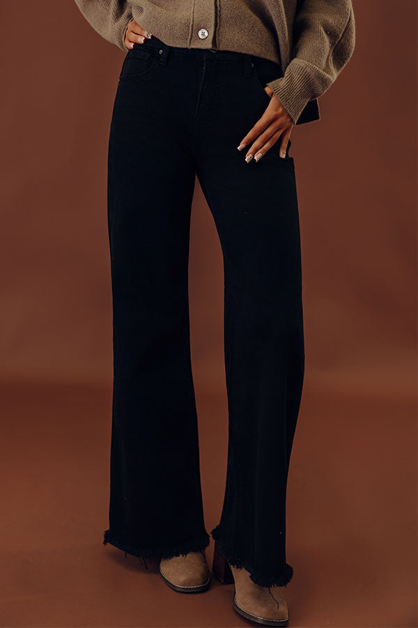 RISEN Ariella High Waist Tummy Control Wide Leg Jean Image - 2
