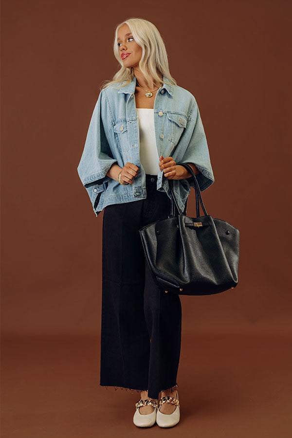 RISEN Maisie High Waist Tummy Control Wide Leg Ankle Jean Image - 1