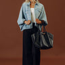 RISEN Maisie High Waist Tummy Control Wide Leg Ankle Jean Image - 1