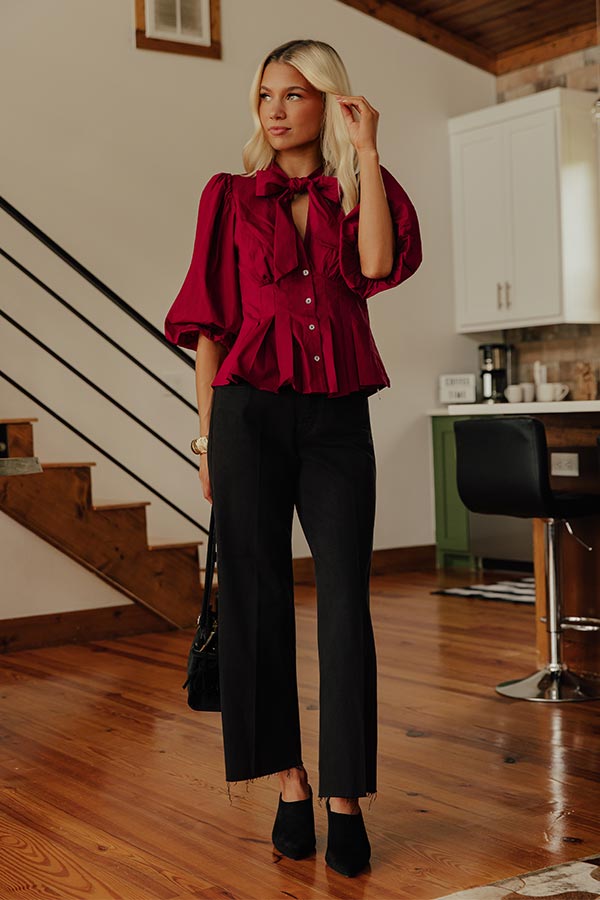 RISEN Maisie High Waist Tummy Control Wide Leg Ankle Jean
