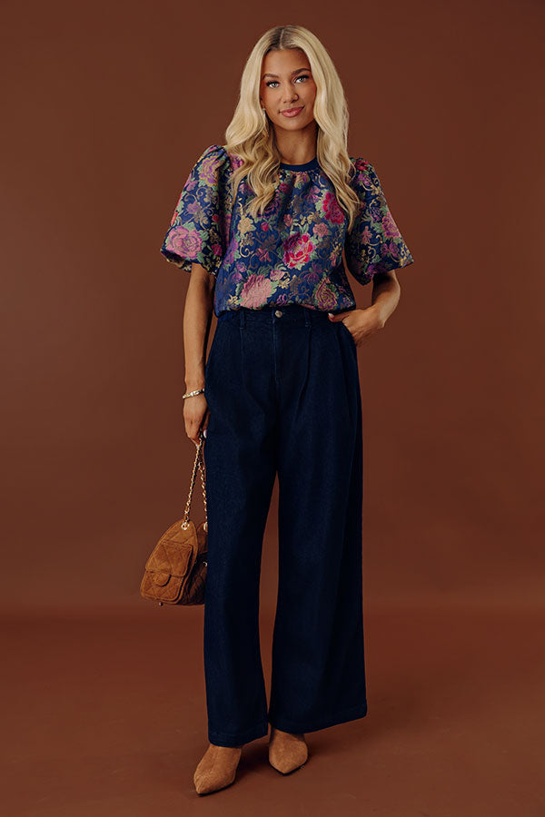 RISEN Reese High Waist Palazzo Jean
