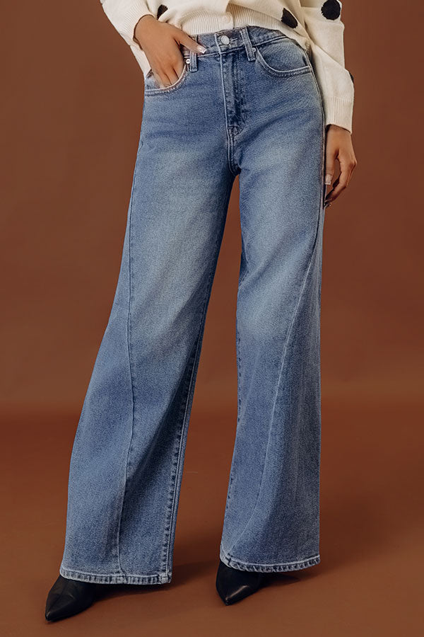 JUST USA Hailey High Waist Wide Leg Jean Image - 1